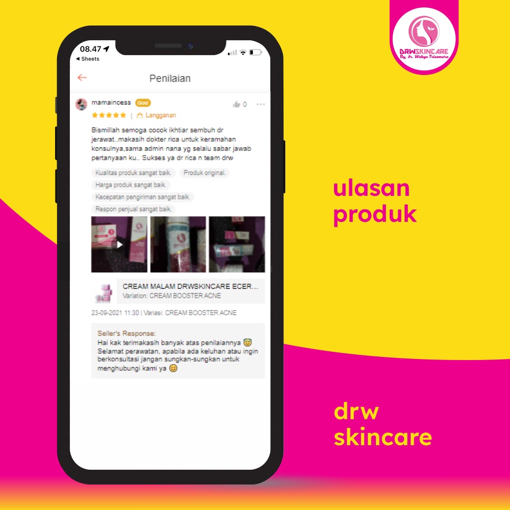 CREAM MALAM DRWSKINCARE ECER / CREAM MALAM ACNE / CREAM MALAM BRIGHTENING / CREAM MALAM