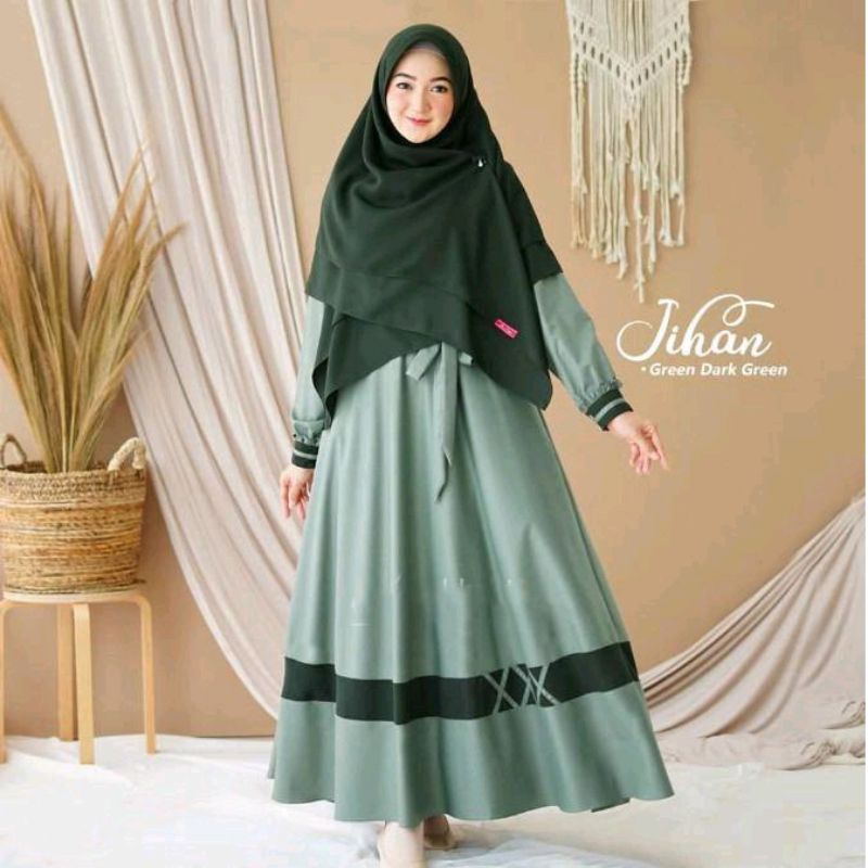 Gamis set kerudung jihan