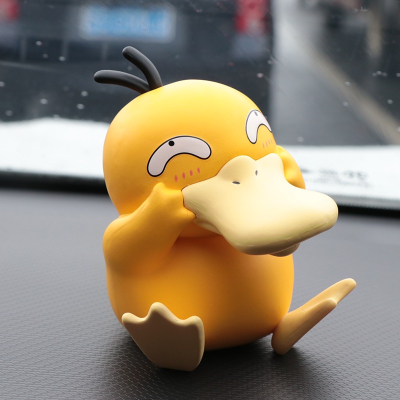 Mainan Action Figure Pokemon Psyduck Squirtle Bahan PVC Untuk Dekorasi Mobil