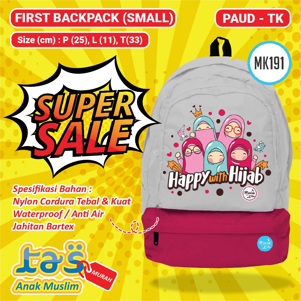 Tas Anak Sekolah Tas Ransel Tas Ransel Small Backpack Anak Karakter Islami