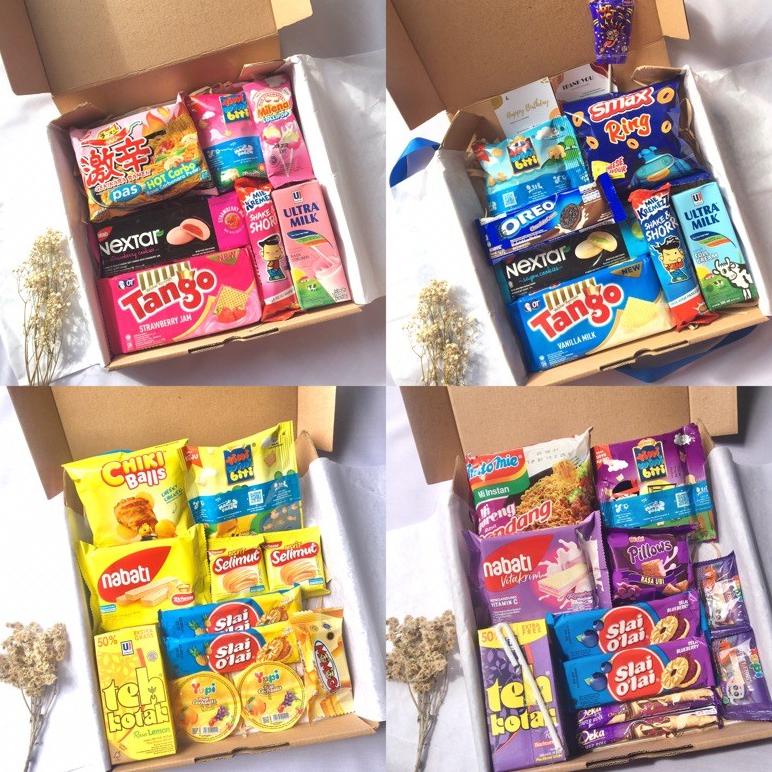 

SNACK BOX / GIFT BOX / Snack Box Murah / Gift Box Birthday / Gift Box Graduation / HAMPERS