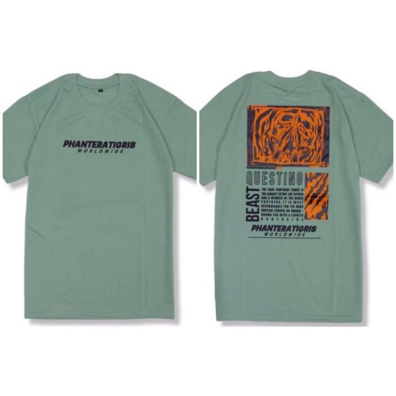 BISA COD BAJU KAOS PHANTERATIGRES WARNA MINY / KAOS MINT / KAOS OVERSIZE / KAOS PRIA WANITA