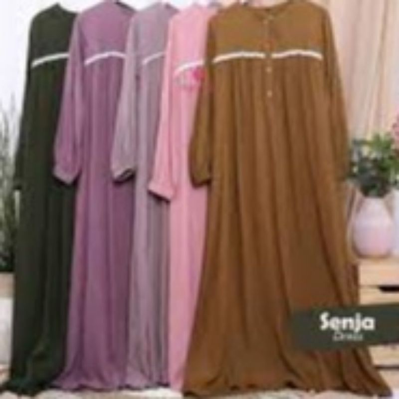 Senja dress baju gamis fashion muslim remaja wanita