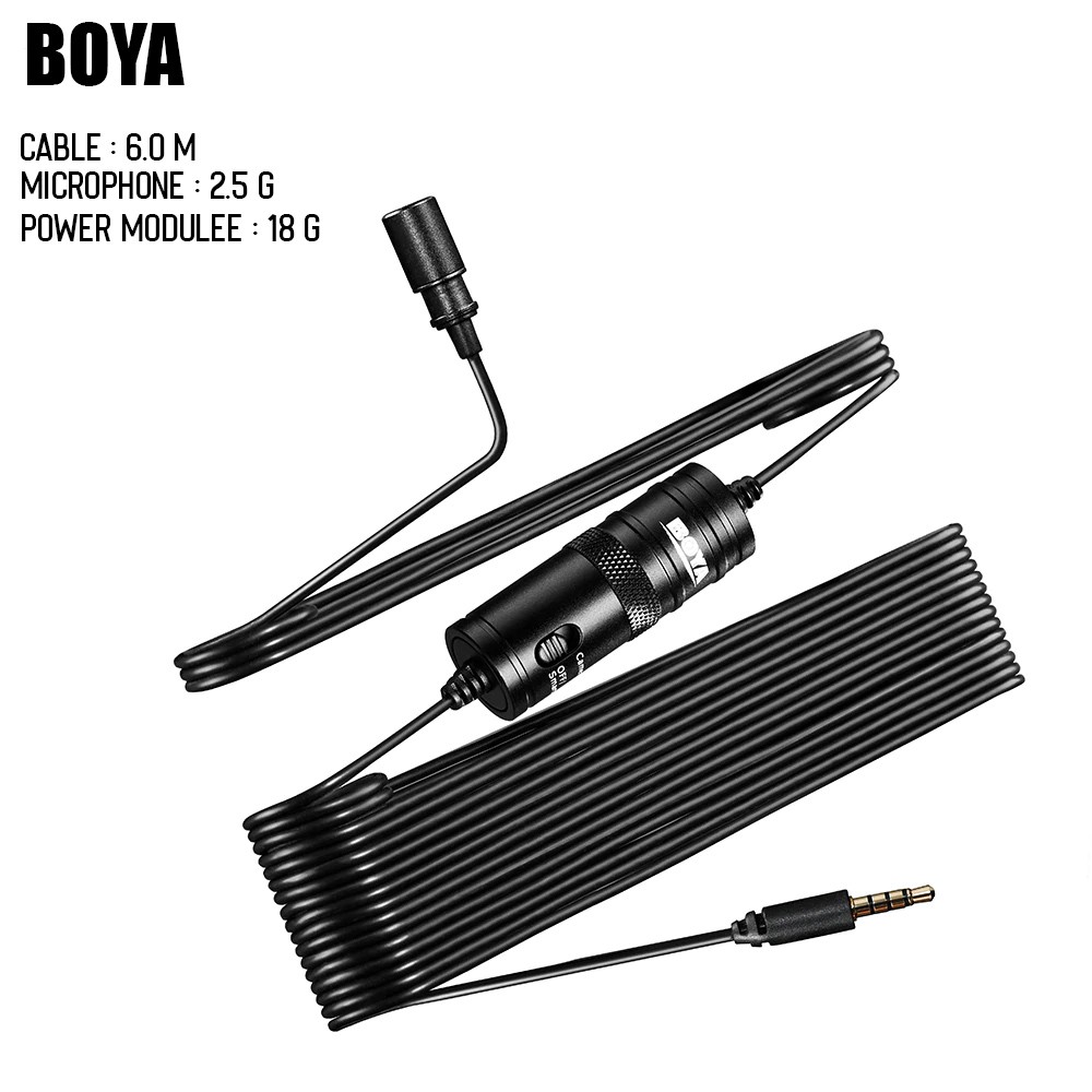 GoodCase - Microphone Boya BY-M1 3.5 Mm Lavalier Microphone