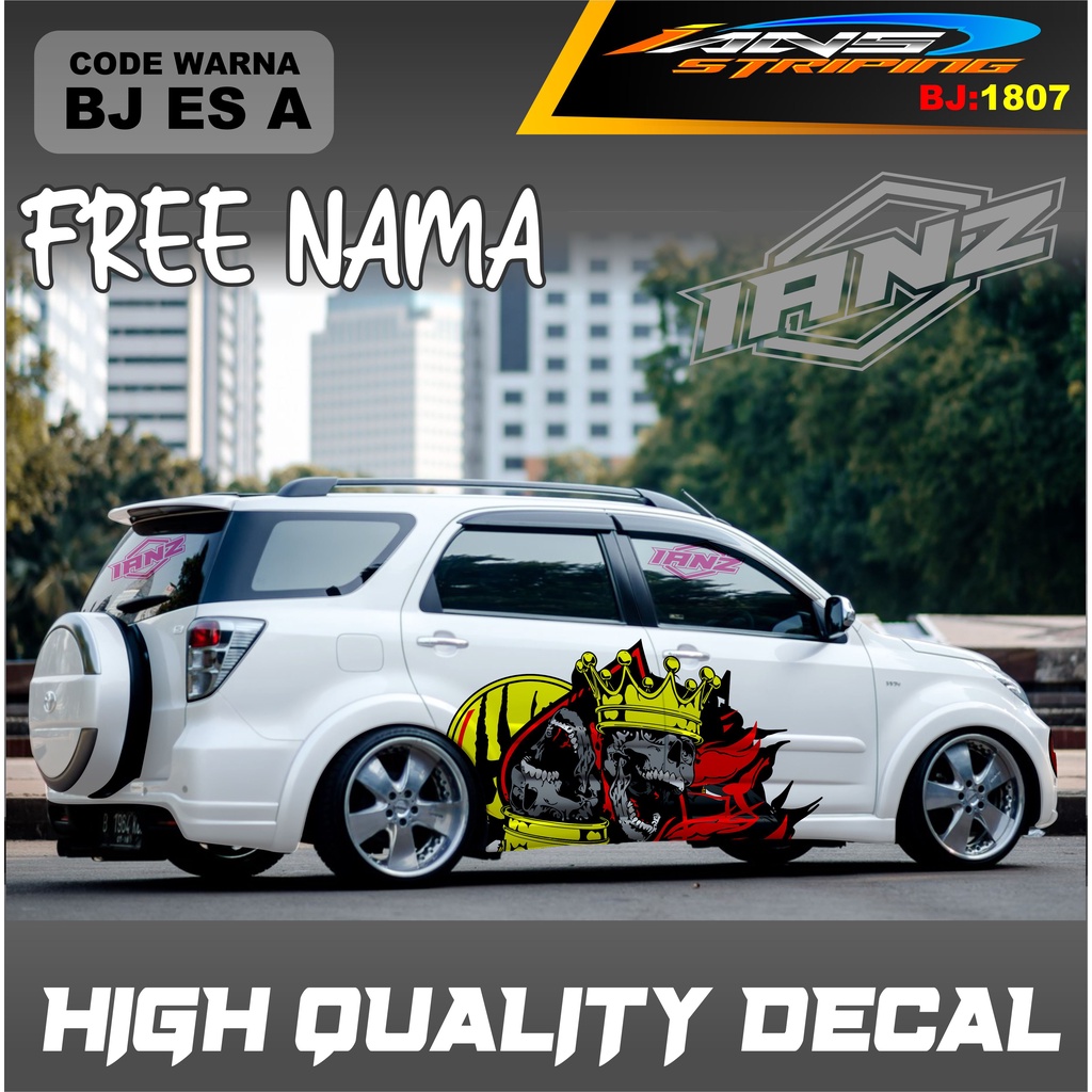 STIKER MOBIL TERIOS / STIKER MOBIL GRAND LIVINA / VARIASI STIKER MOBIL AVANZA / STIKER MOBIL XENIA / STIKER MOBIL