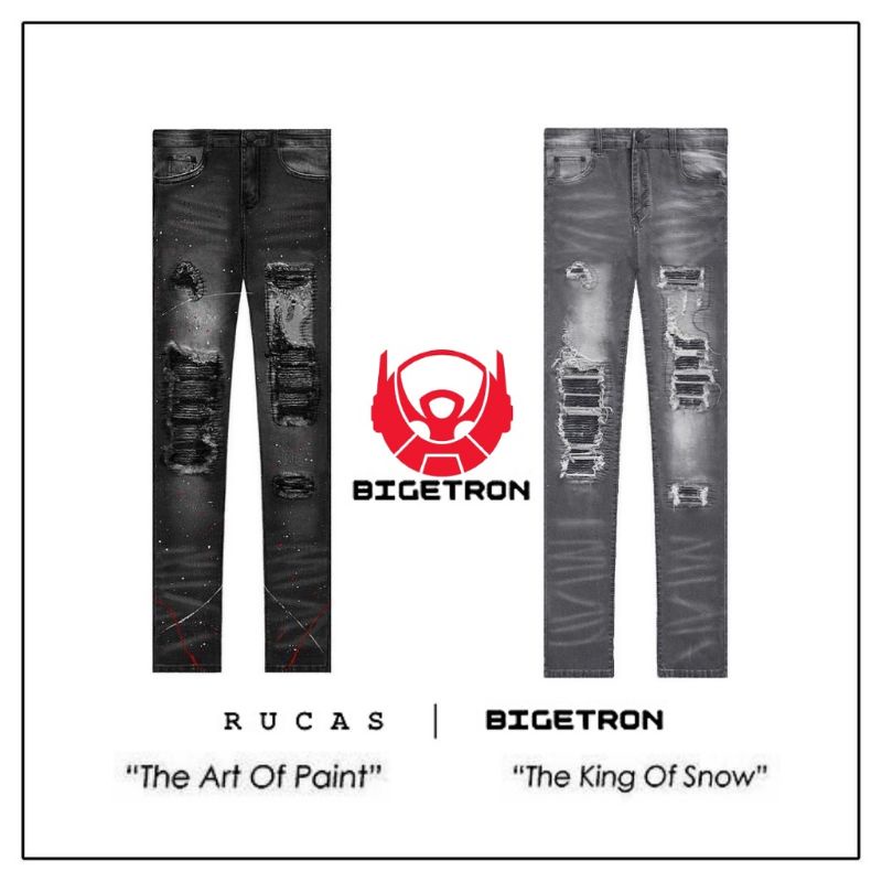 Rucas x Bigetron The Art Of Paint Jeans / The King Of Snow - Celana Jeans