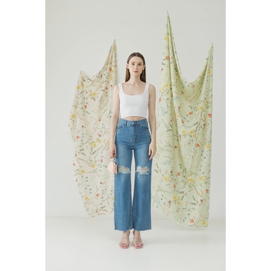 OUDRE ( NEW ) : BIBI JEANS IN DARK DENIM  Size M