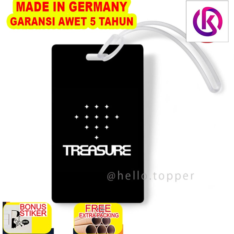 

Grosir TREASURE LUGGAGE TAG / TREASURE KPOP/ ASESORIS KPOP / GANTUNGAN KUNCI - 4 cm x 5 cm
