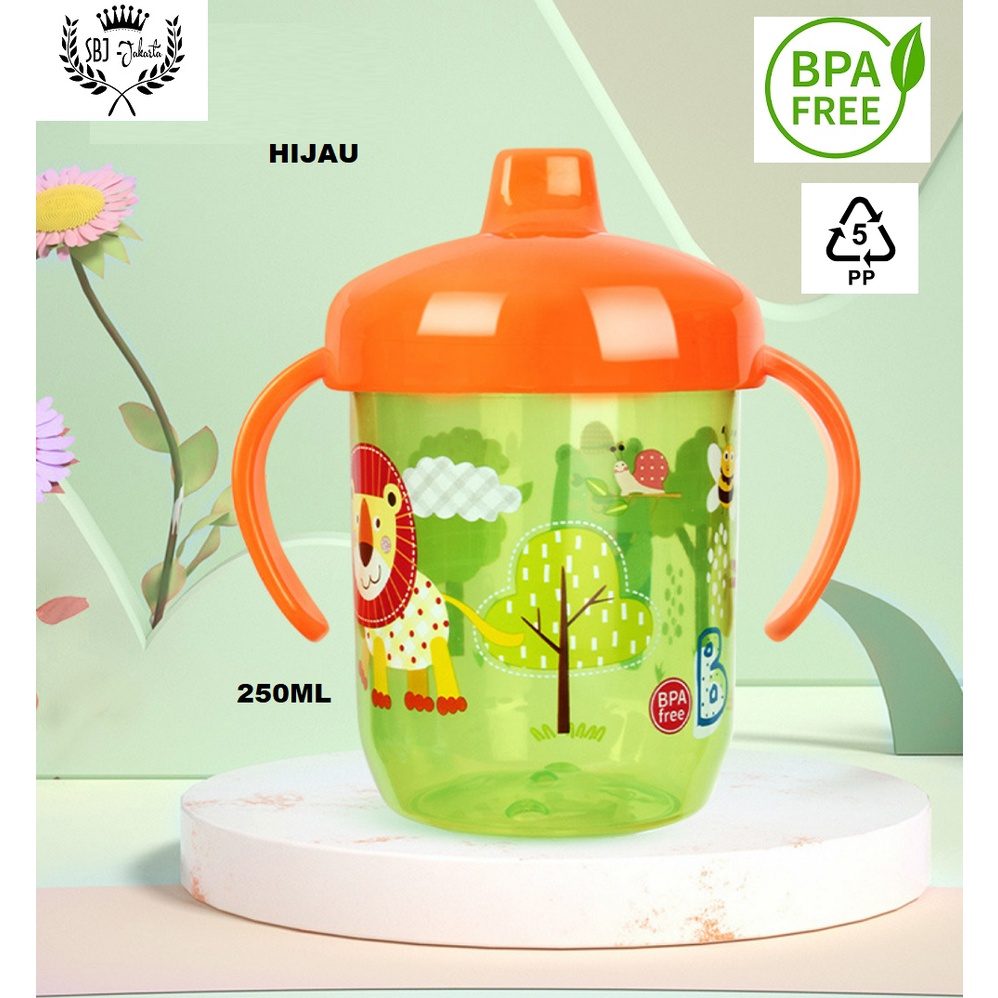 BOTOL MINUM ANAK BABY BAYI PP5 BPA FREE 250 ML GELAS CANGKIR BPA FREE