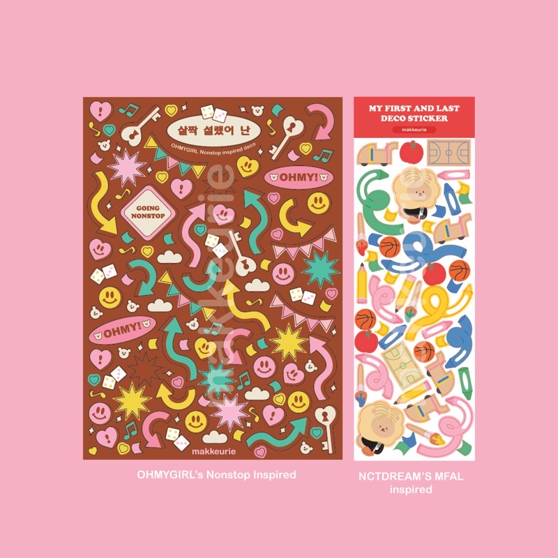 Song Inspired Deco Stickers (kiss cut) NCT DREAM, OMG