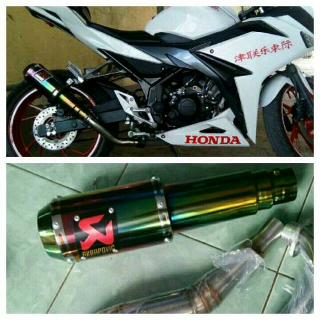 Knalpot racing akrapovic motor cbr facelift. Lokal k45.thailand