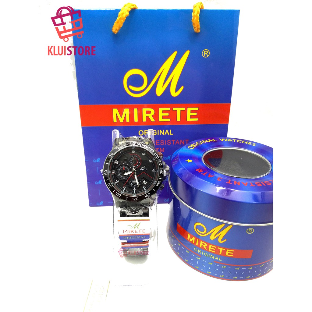 JAM TANGAN PRIA MIRETE 8506 CHRONO AKTIF ORIGINAL 100% JAM TANGAN RANTAI MIRETE ELEGANT TERMURAH