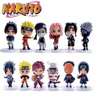 Mainan Action Figure Anime Naruto Shippuden Hinata Sasuke Itachi Kakashi Gaara Q Version Bahan PVC 24 Gaya Untuk Hadiah Ulang Tahun Anak