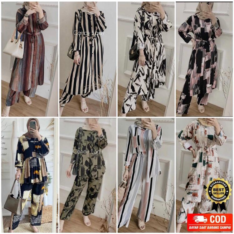 JUMBO LD 120 -125 DAN XXXL COD FELLO BUSUI  ONE SET TUNIK/ ONE SET RAYON WANITA BUSUI/ TUNIK