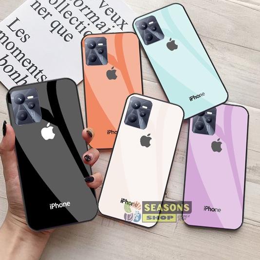 Terbaru.. [Realme C35] Softcase Kaca Realme C35 - Softcase Glass Glitter Realme C35 - Softcase Realm