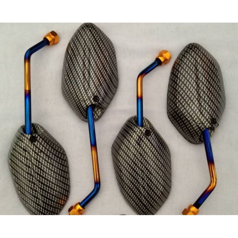 SPION karbon Spion karbon honda spion KARBON TANGKAI sedang Honda vario beat supra scoopy kharisma