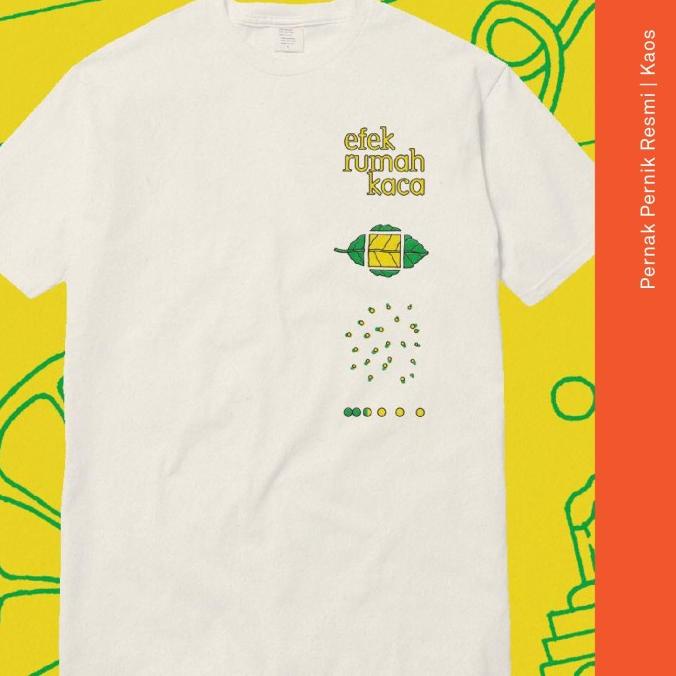 Tshirt Efek Rumah Kaca - Kuning (Putih)