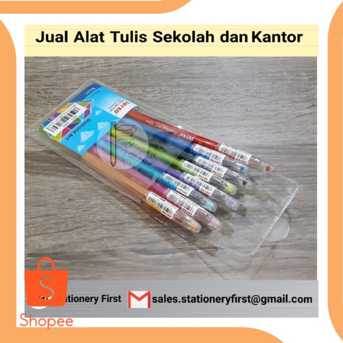 

Gel Pen Joyko GPC-309S Diamond Art 8 warna perkakas 6Zept21