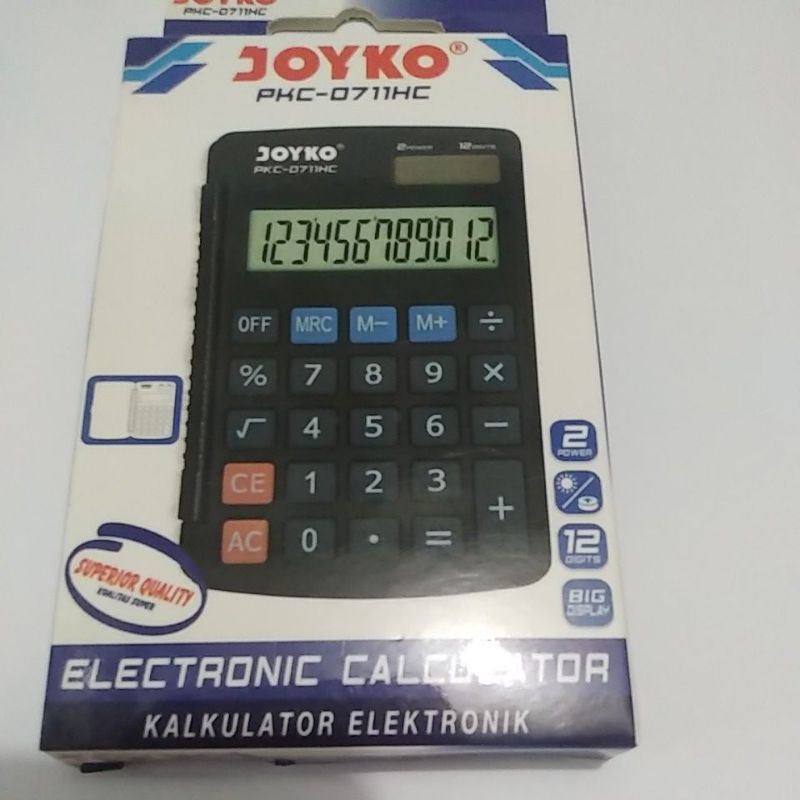 

CALCULATOR SAKU /KALKULATOR SAKU(POCKET) 12 DIGIT MERK JOYKO