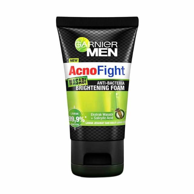 GARNIER MEN ACNO FIGHT WASABI BRIGHTENING FOAM/GARNIER/SABUN WAJAH PRIA/SABUN JERAWT