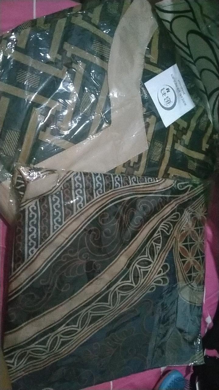 Tey-17 Batik Wanita Asj Sa Hrb026 Kenongo Kemeja Tosca Pendek