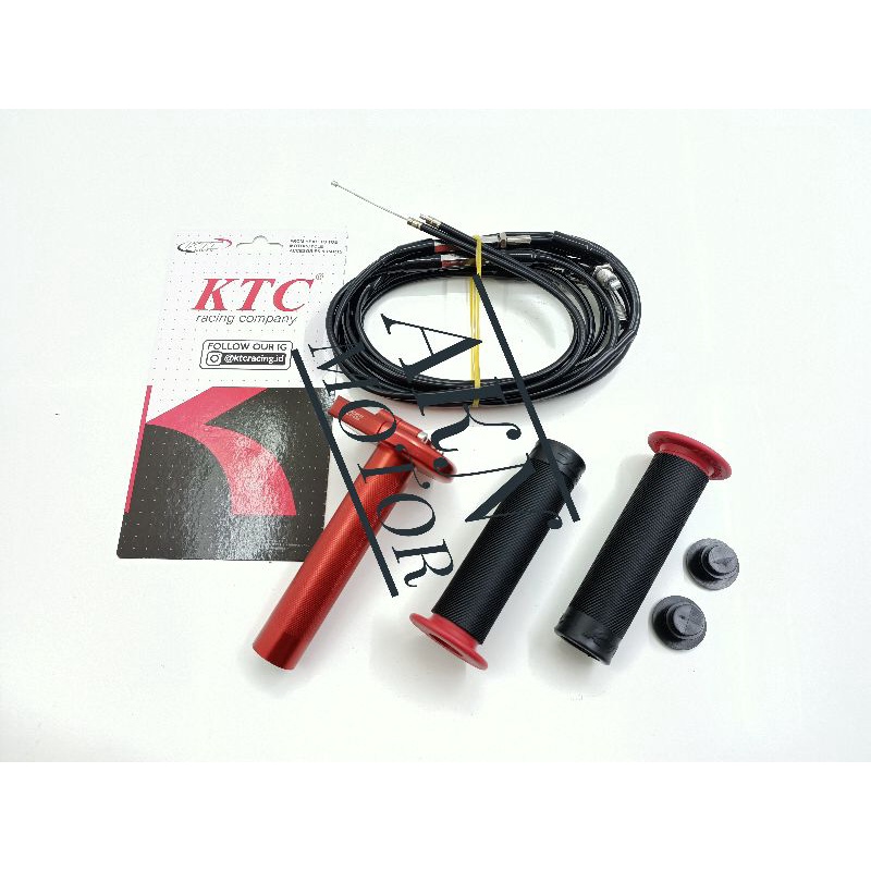 Gas spontan gas pontan barracuda racing dan ktc racing cnc universal plus grip