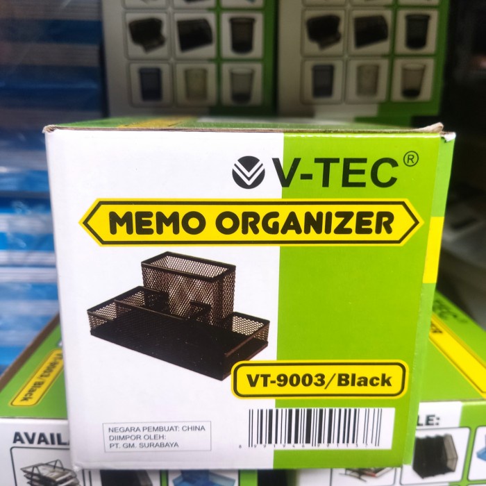 

Limited Memo Organizer / Desk Organizer / Tempat Pensil V-Tec Vt 9003 Black Sale!!!