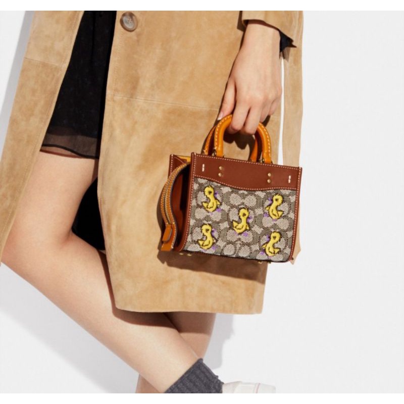 Coach Rogue 17 In Signature Textille Jacquard With Duck (C6164)