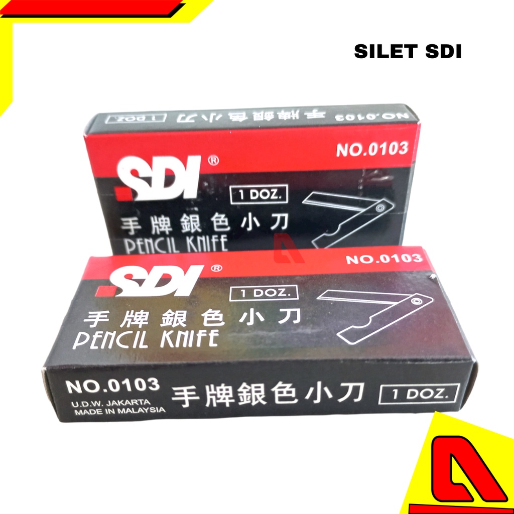 

SDI PENCIL KNIFE / SILET SDI TANGKAI / SILET LIPAT BESI