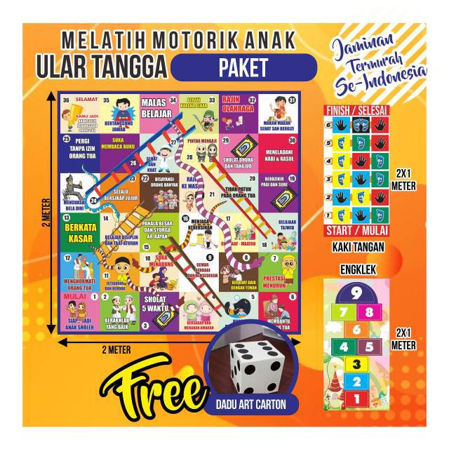 PAKET ULAR TANGGA JUMBO ENGKLEK JARI TANGAN KECIL