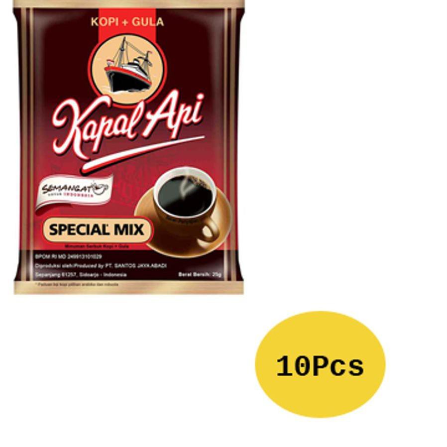 

ERH Kapal Api Special Mix Sachet 25gr per Renceng (10 Sachet)❃ (Model Baru)