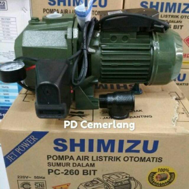 Pompa air jetpump shimizu pc 260 tanpa tabung tanpa matajet