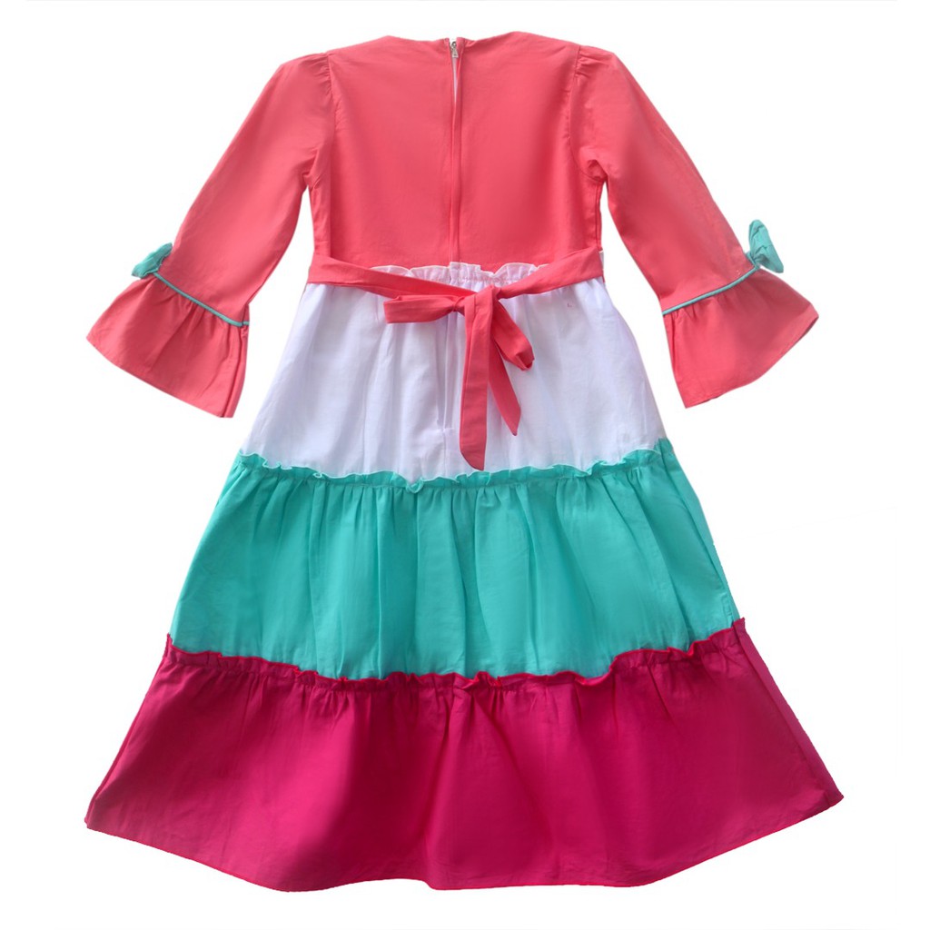Two Mix Baju muslim anak perempuan- Gamis anak perempuan- baju anak muslim - pakaian muslim 2926-3