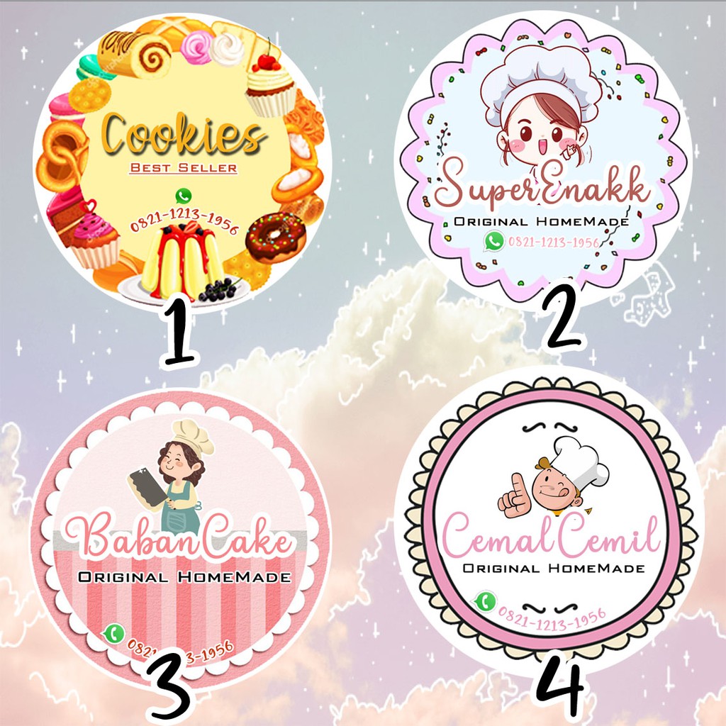 Jual (35 PCS) Sticker jualan,Sticker Stiker bulat Sticker