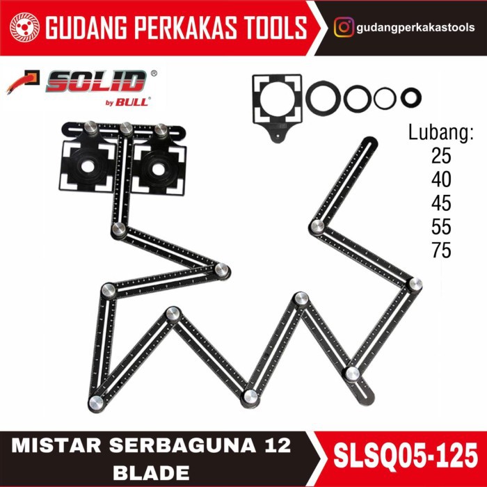 

SBO Mistar / penggaris serbaguna 12 blade SOLID SLSQ05-125 SEBELUM KEHABISAN