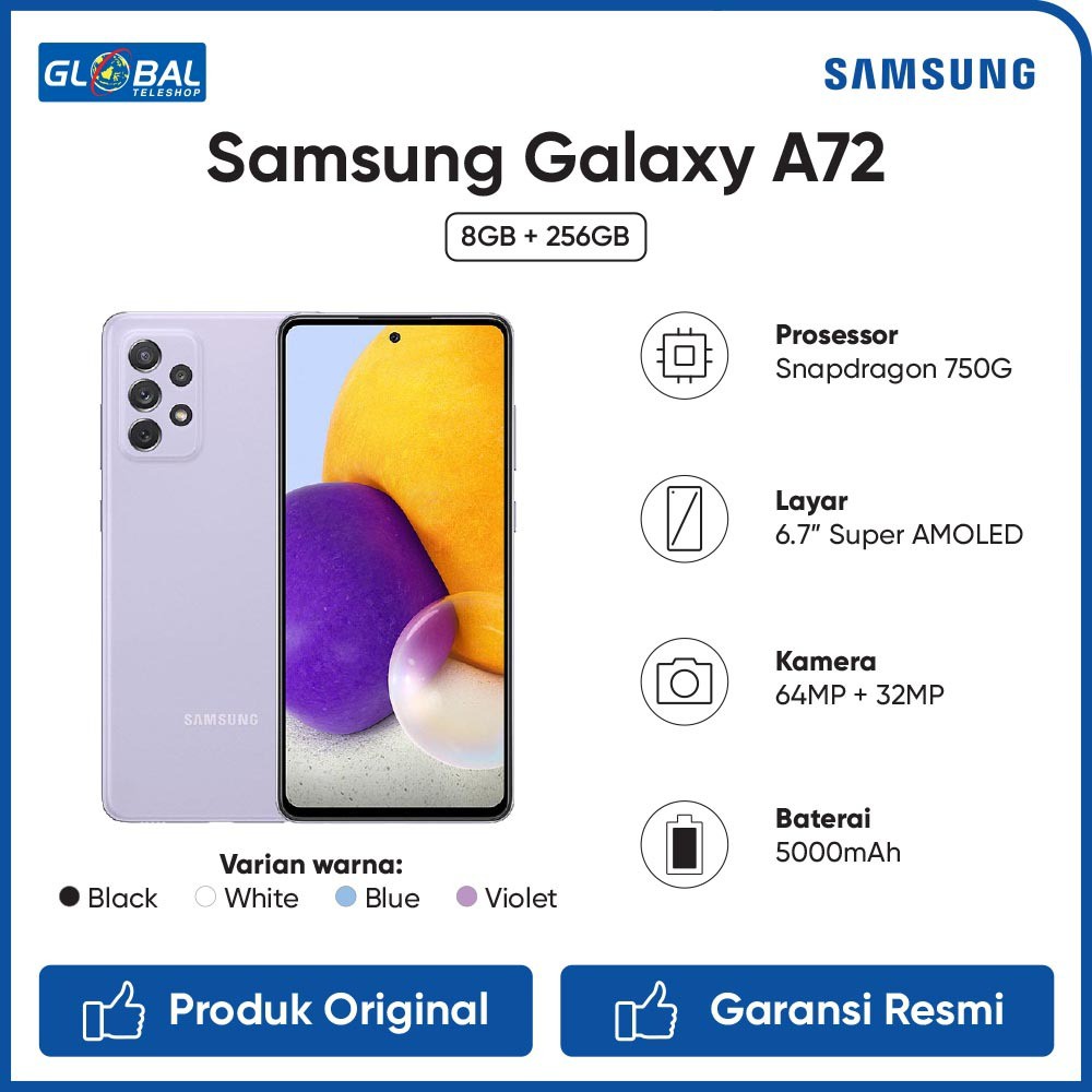 Samsung Galaxy A72 Smartphone [8/256GB]