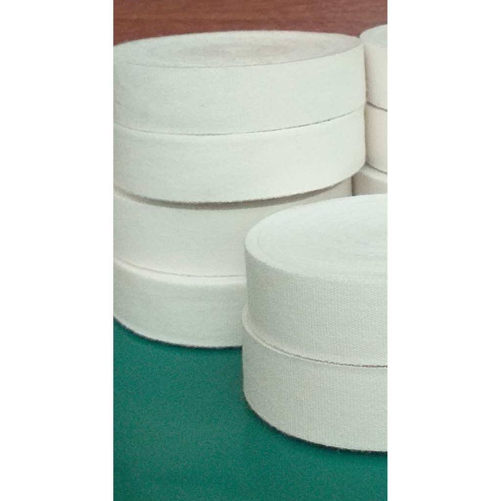 

Pita Label Polos/Pita Katun Tipis/Pita Merek/Pita Hijab Cream 2 cm (Rp .18.000/1Roll)