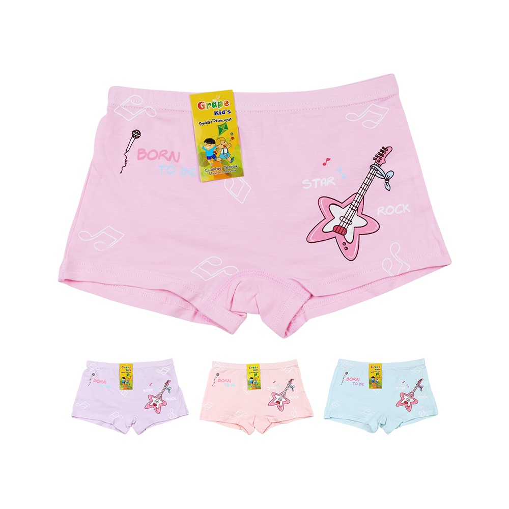 Celana Dalam Pendek Anak Perempuan Remaja Lucu Model Boxer CD CAE BX 184