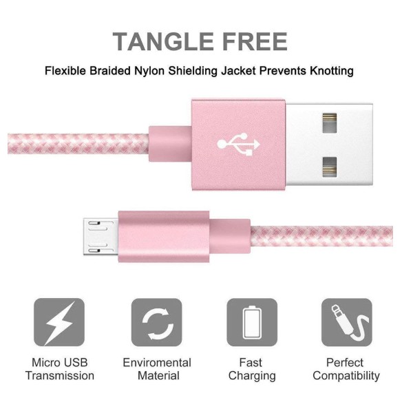 3A Kabel Data Fast Charging ios and Android Micro usb Cable Data