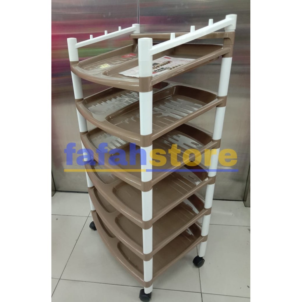 Maspion Rak Sepatu Plastik Ziga Susun 6 . RAK SEPATU ZIGA MASPION S.6 B RR004