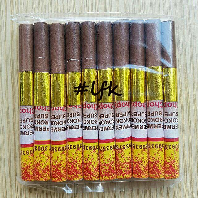 SALE 20pcs / SET PERMEN ROKOK COKLAT PERMEN JADUL PERMEN DEKORASI KUE FOOD MANIS DEKORASI HIASAN