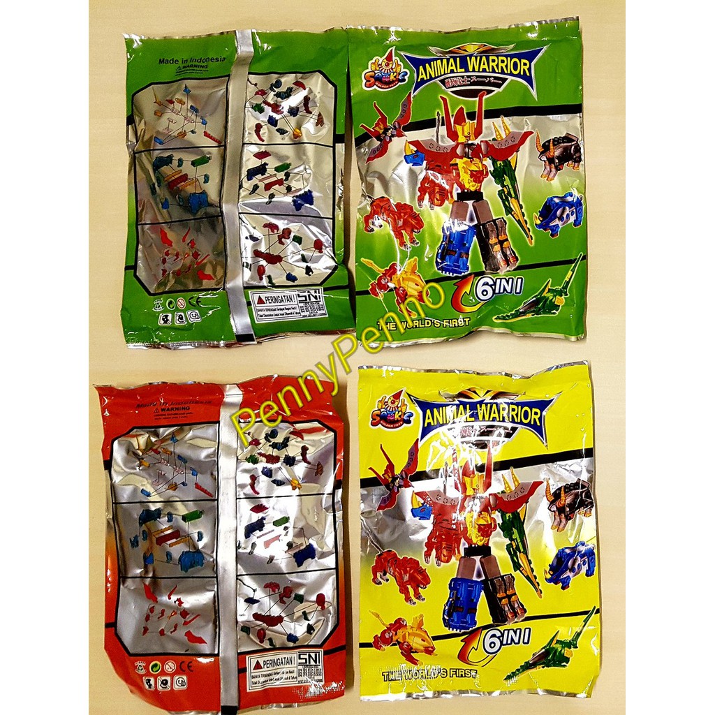 Mainan Anak Robot Animal Warrior Rakit HA / Robot Bongkar Pasang