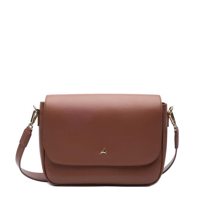 KEKINIAN POVILO NOMI SLING BAG BROWN KUALITAS BAGUS