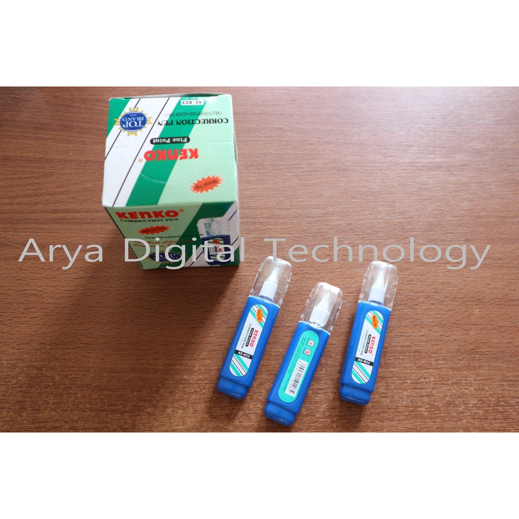 

Tip X Correction Tape Pen Tipe Ex Kenko Cair Liquid KE 823 Metal Tip Murah Bagus