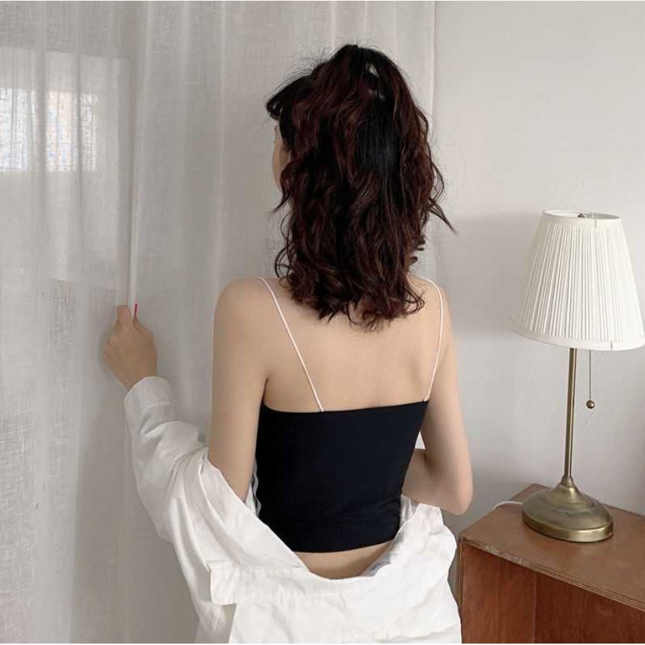 Tanktop seamless wanita pakaian dalam tank top bra cup cewek korea-2