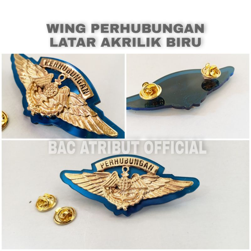 

WING PERHUBUNGAN DISHUB LATAR AKRILIK BIRU