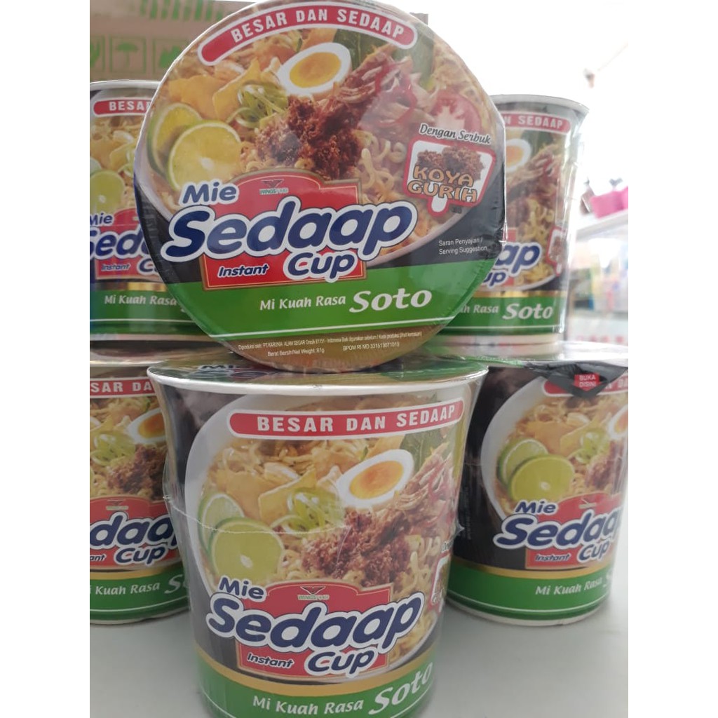 

mie SEDAP Cup soto