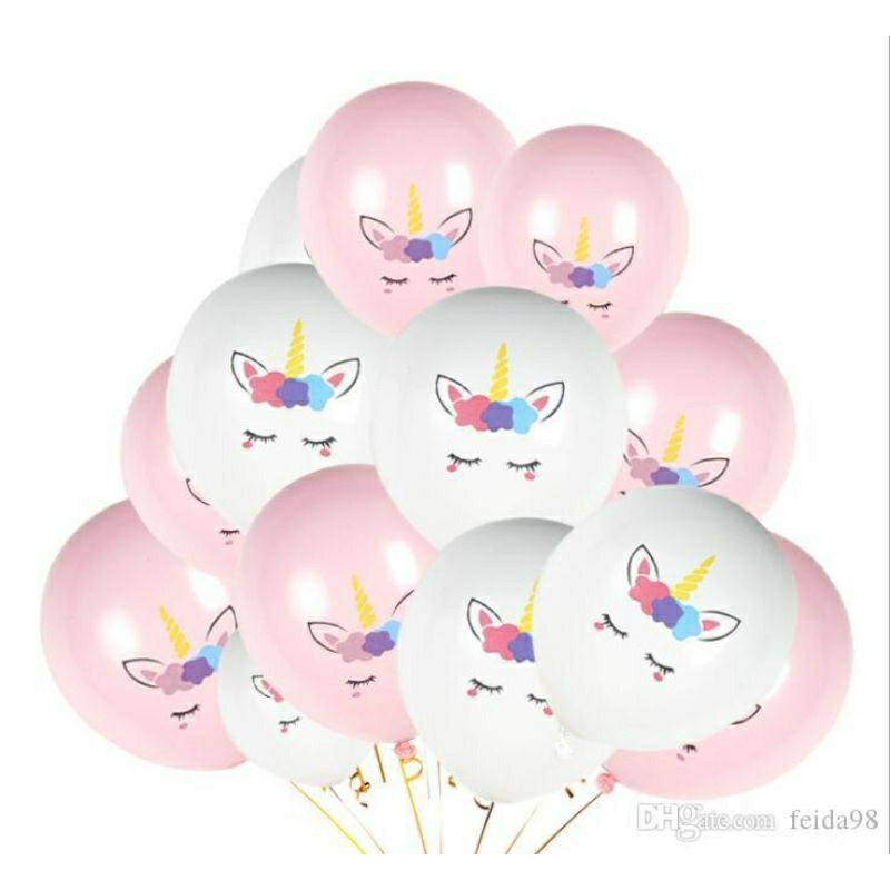 Balon latex unicorn/Balon karet unicorn/balon karakter/dekorasi ulang tahun