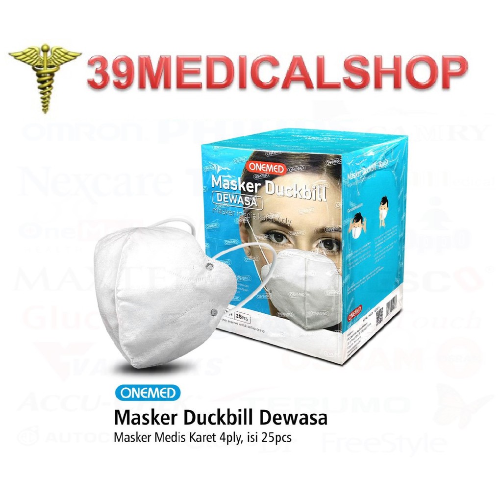 Masker Duckbill Dewasa Onemed 4ply isi 25pcs