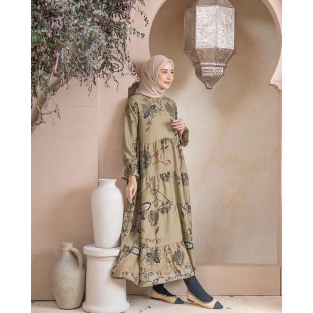 ALHAMBRA MIDI DRESS HEAVEN LIGHTS